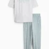 Pyjamas light gray-melange