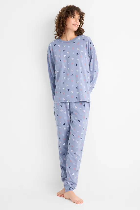 Pyjamas - patterned blue