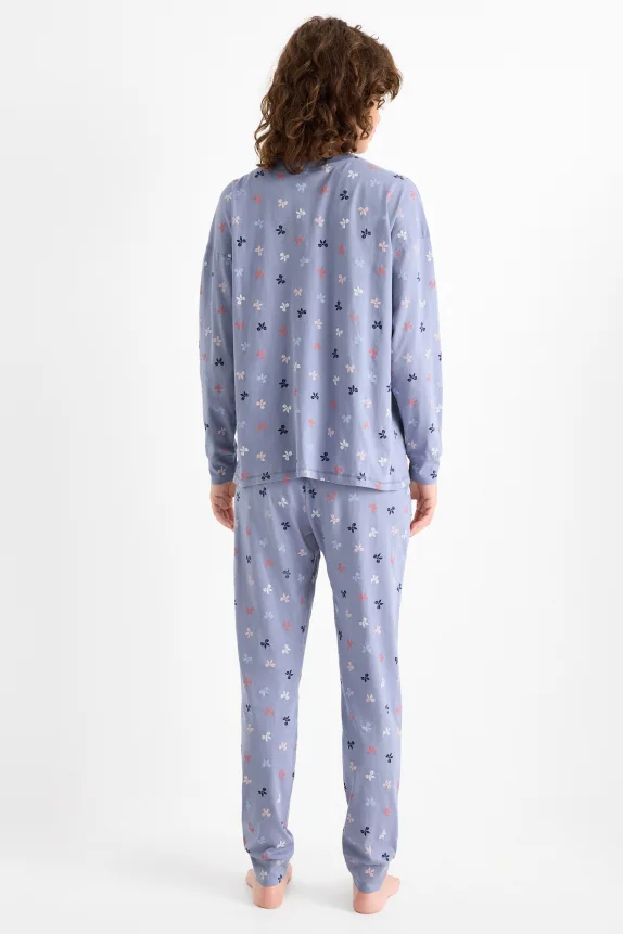 Pyjamas - patterned blue