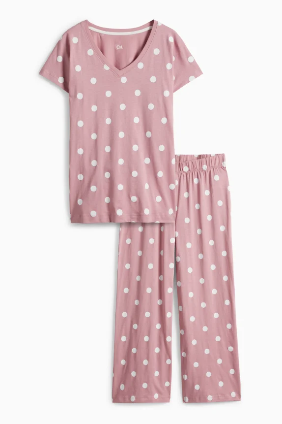 Pyjamas - polka dot rose