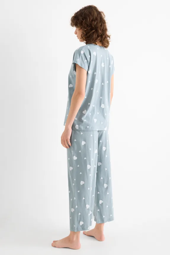Pyjamas - patterned light blue