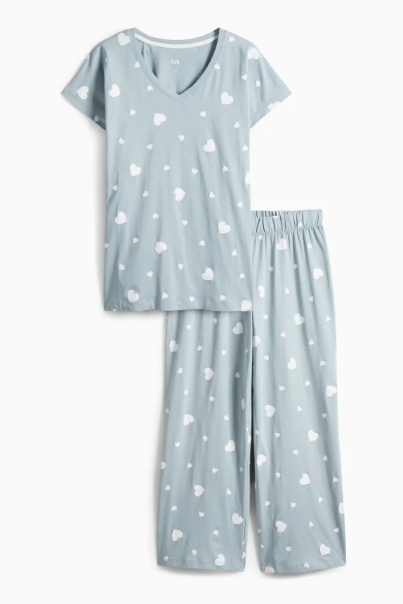 Pyjamas - patterned light blue