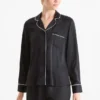 Satin pyjamas black