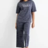 Pyjamas - striped dark blue