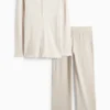 Pyjamas - textured light beige