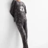 Winter pyjamas - patterned - Mickey Mouse gray