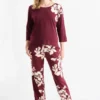 Pyjamas - floral bordeaux