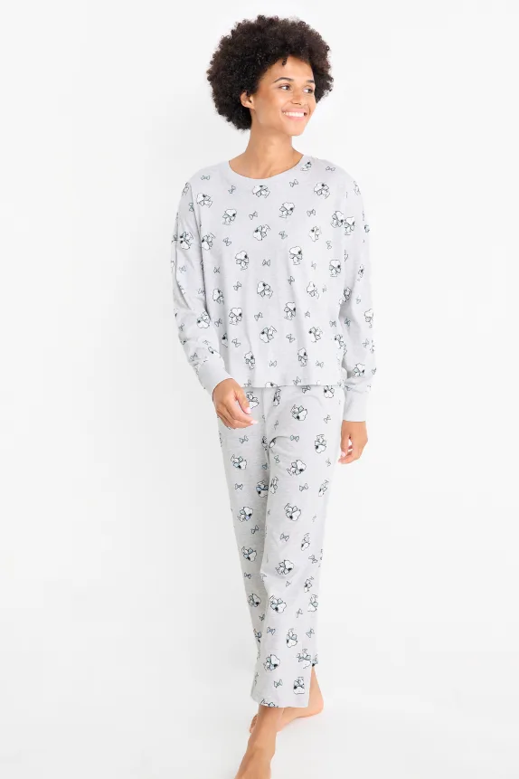Pyjamas - Peanuts light gray-melange