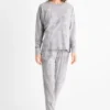 Pyjamas - patterned light gray-melange