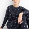 Pyjamas - patterned dark blue