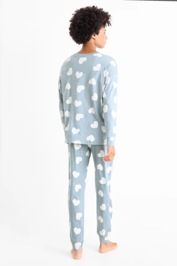 Pyjamas - patterned light blue