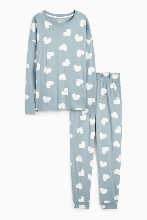Pyjamas - patterned light blue