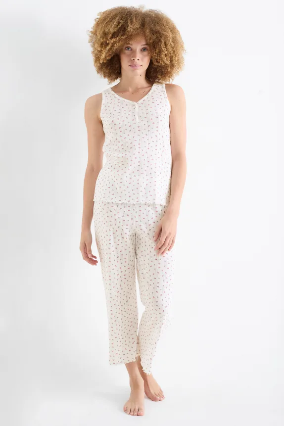 Pyjamas - floral white