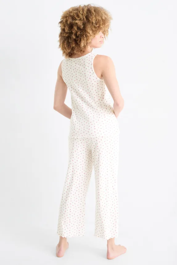 Pyjamas - floral white