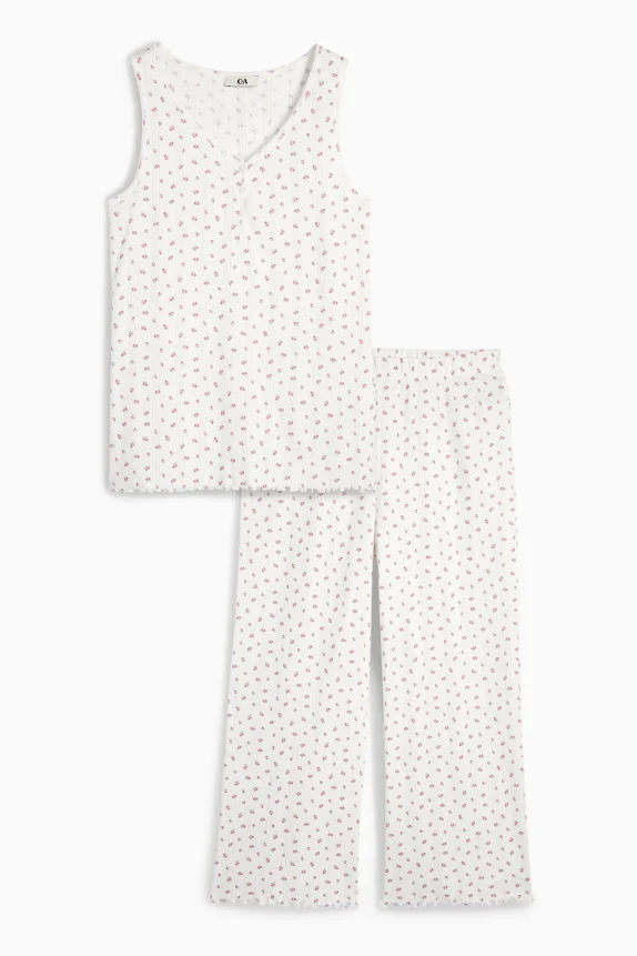 Pyjamas - floral white
