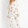 Christmas pyjamas - mistletoe cremewhite