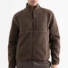 Fleece jacket brown