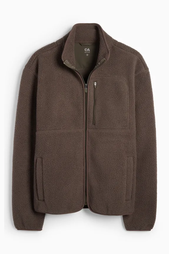 Fleece jacket brown
