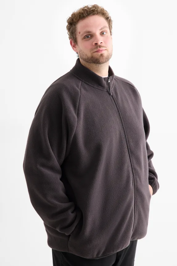 Fleece jacket dark gray