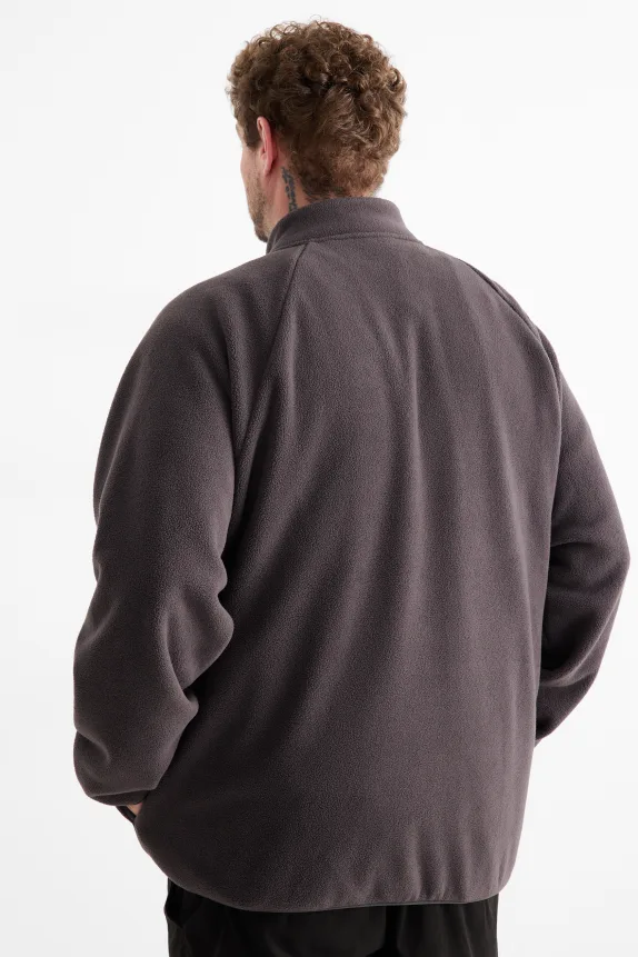 Fleece jacket dark gray