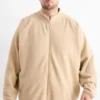 Fleece jacket light beige