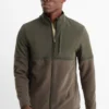 Fleece jacket dark green