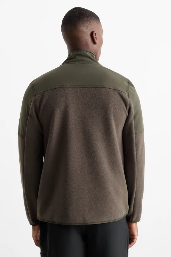 Fleece jacket dark green