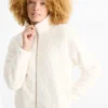 Fleece jacket cremewhite
