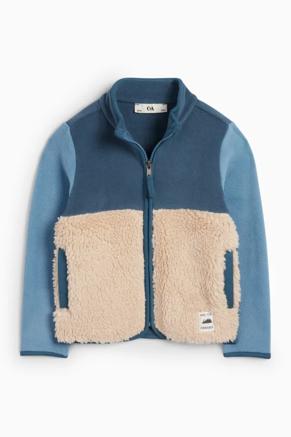 Fleece jacket dark blue