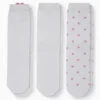 Multipack of 3 - socks with motif - heart white