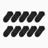 Multipack of 10 - trainer socks black