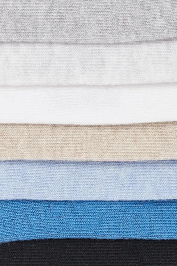 Multipack of 10 - trainer socks light blue