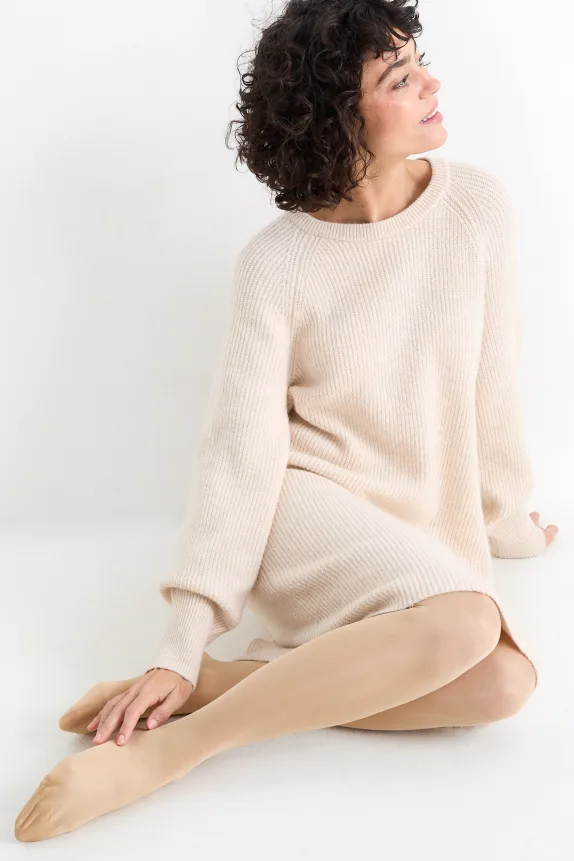 Tights - LYCRAÂ® - 70 denier light beige