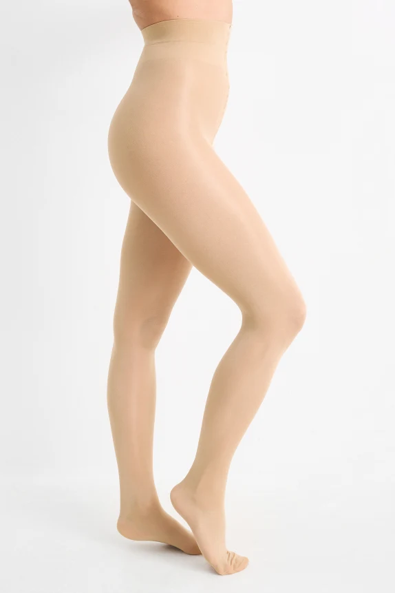 Tights - LYCRAÂ® - 70 denier light beige