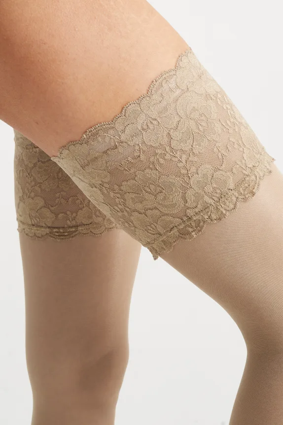 Hold-ups - 15 denier beige