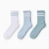 Multipack of 3 - tennis socks white / light blue