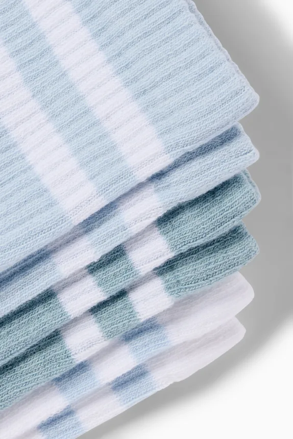 Multipack of 3 - tennis socks white / light blue