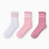 Multipack of 3 - tennis socks white / rose