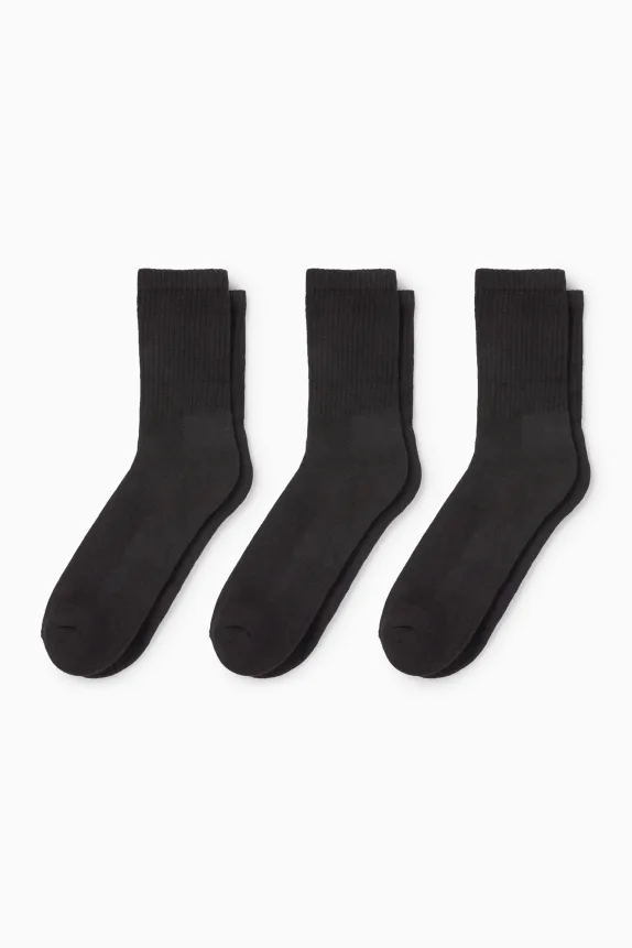 Multipack of 3 - tennis socks black