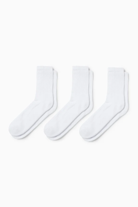 Multipack of 3 - tennis socks white
