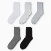 Multipack of 5 - socks light gray