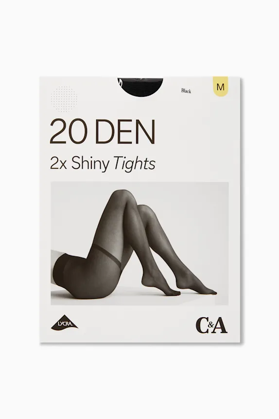Multipack of 2 - tights - LYCRAÂ® - 20 denier black