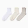 Multipack of 3 - socks - ribbed cremewhite