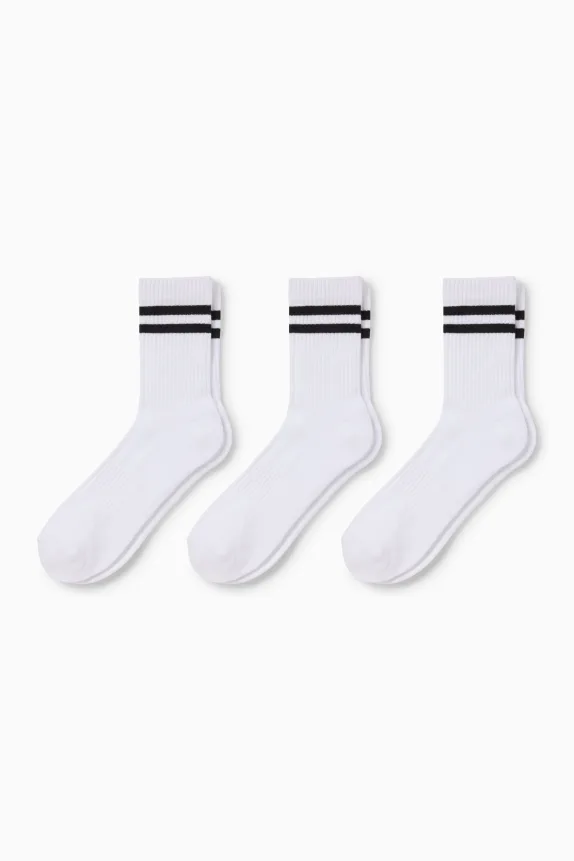 Multipack of 3 - tennis socks white