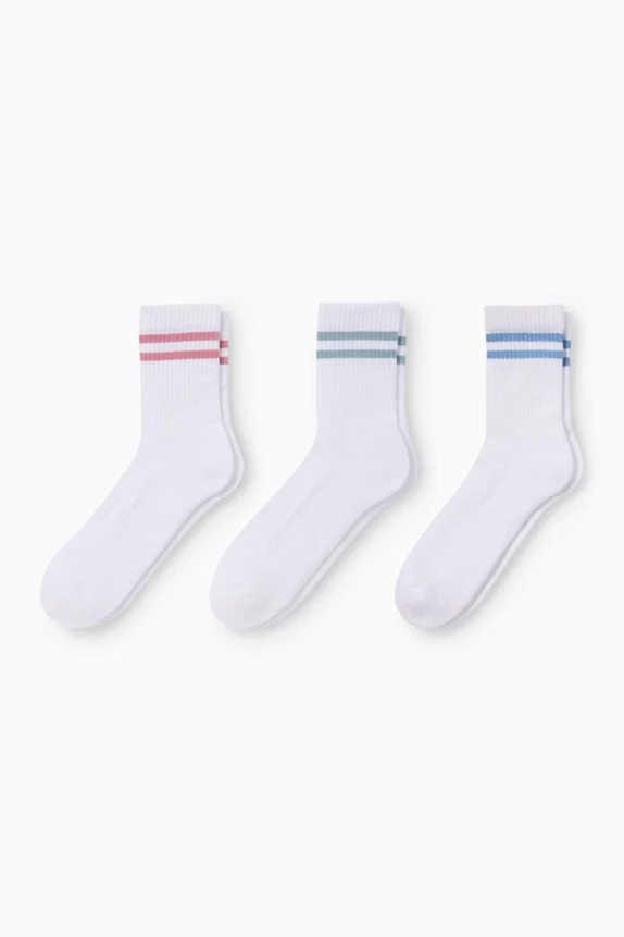 Multipack of 3 - tennis socks white
