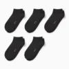Multipack of 5 - trainer socks black