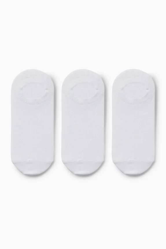 Multipack of 3 - footsies white