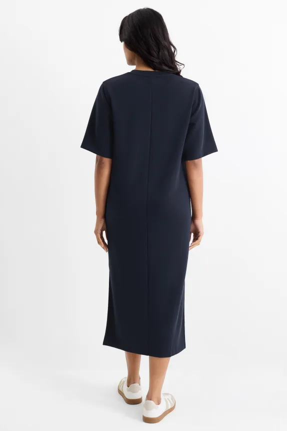 T-shirt dress - straight fit dark blue