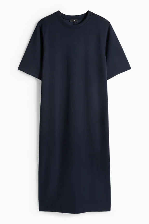 T-shirt dress - straight fit dark blue