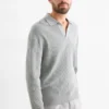 Jumper - ribbed light gray